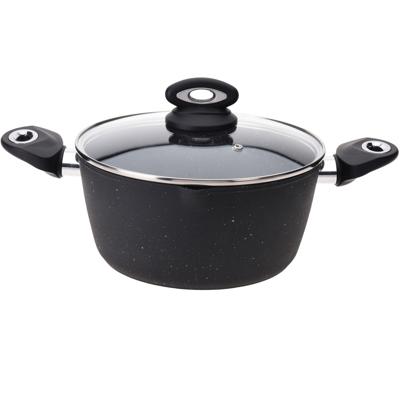 Excellent Houseware braadpan - zwart - met anti-aanbak laag - D24 cm - Keuken - Koken - Vlees braden