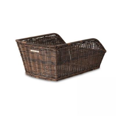 Basil cento rattan look - fietsmand - achterop -bruin