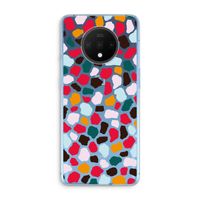 Colored Giraffe: OnePlus 7T Transparant Hoesje