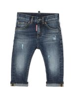 DSQUARED2 KIDS jean à patch logo - Bleu