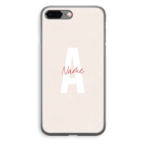Strawberry Milkshake: iPhone 8 Plus Transparant Hoesje
