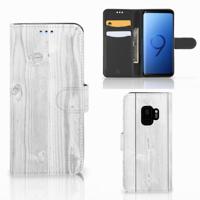 Samsung Galaxy S9 | Book Style Case | White Wood