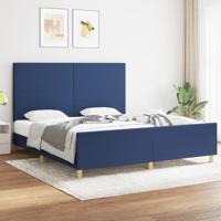 Bedframe zonder matras stof blauw 180x200 cm
