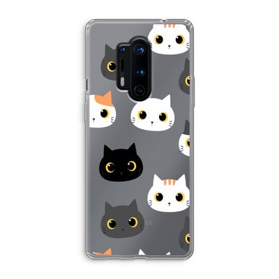 Katten: OnePlus 8 Pro Transparant Hoesje