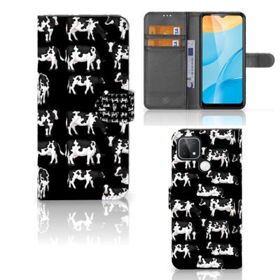 OPPO A15 | Telefoonhoesje | Met pasjeshouder | Koetjes