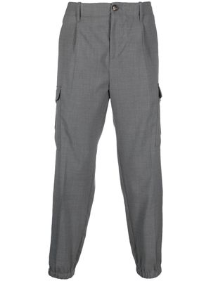 Brunello Cucinelli pantalon à poches cargo - Gris