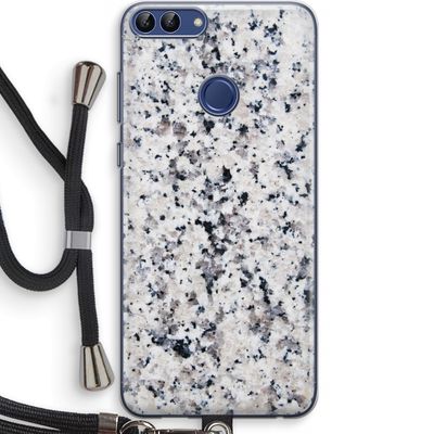 Gespikkelde marmer: Huawei P Smart (2018) Transparant Hoesje met koord