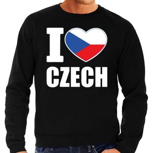 I love Czech sweater / trui zwart voor heren