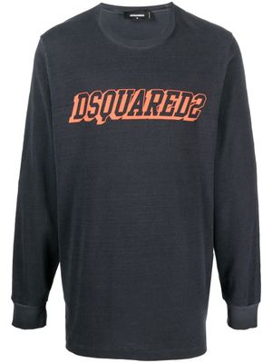 DSQUARED2 sweat à logo imprimé - Gris