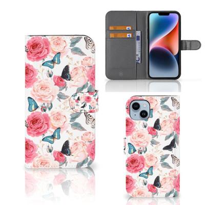 iPhone 15 Plus Hoesje Butterfly Roses iPhone 15 Plus Hoesje Butterfly Roses