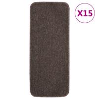 VidaXL Trapmatten 15 st anti-slip rechthoekig 60x25 cm bruin VidaXL Trapmatten 15 st anti-slip rechthoekig 60x25 cm bruin