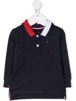Tommy Hilfiger Junior polo à manches longues - Bleu