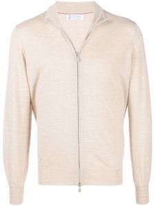 Brunello Cucinelli cardigan zippé en maille - Tons neutres