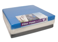Filtermat / filterfoam 50x50x5 cm set fijn/middel/grof