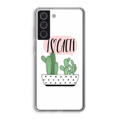 I love cacti: Samsung Galaxy S21 FE Transparant Hoesje
