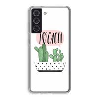 I love cacti: Samsung Galaxy S21 FE Transparant Hoesje