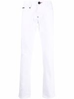 Philipp Plein jean slim à taille basse - Blanc