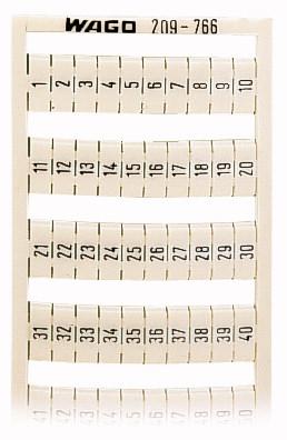 Wago 209-766 accessoire voor klemmenblokken Aansluitingsblok markers