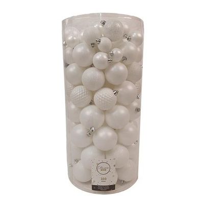 Kerstballen mix 100 st Winterwit Kerst Buitengewoon de Boet - Buitengewoon de boet