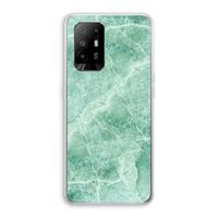 Groen marmer: Oppo A94 5G Transparant Hoesje