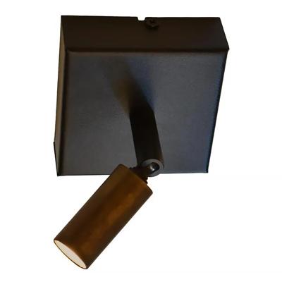Masterlight Spot Tubo 1 lichts zwart antiek brons