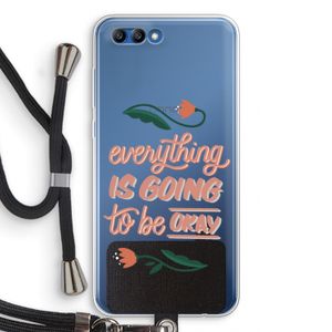 Optimistic flower girl: Honor 10 Transparant Hoesje met koord