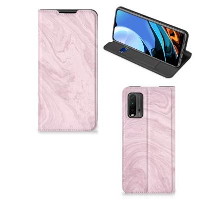 Xiaomi Poco M3 | Redmi 9T | Standcase | Marble Pink - Origineel Cadeau Vriendin
