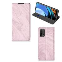 Xiaomi Poco M3 | Redmi 9T | Standcase | Marble Pink - Origineel Cadeau Vriendin