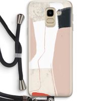 Lava: Samsung Galaxy J6 (2018) Transparant Hoesje met koord