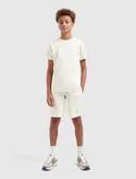 Ballin Amsterdam Circle Logo Zomerset Kids Beige - Maat 128 - Kleur: Beige | Soccerfanshop