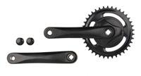Cranskstel Vinty 38T - 170 mm crankarm - zwart Cranskstel Vinty 38T - 170 mm crankarm - zwart