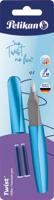 Pelikan Twist vulpen, op blister, lichtblauw Pelikan Twist vulpen, op blister, lichtblauw