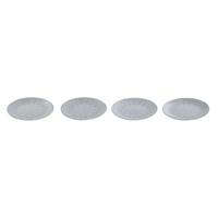 Bordenset Home ESPRIT Blauw Keramiek Mandala Arabisch 19,5 x 19,5 x 2 cm
