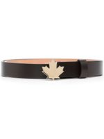 DSQUARED2 ceinture Maple Leaf en cuir - Marron