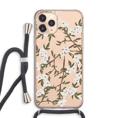 Blossoming spring: iPhone 11 Pro Max Transparant Hoesje met koord