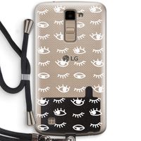 Eye pattern #3: LG K10 (2016) Transparant Hoesje met koord
