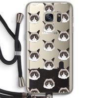 It's a Purrr Case: Samsung Galaxy S7 Transparant Hoesje met koord