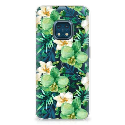 Nokia XR20 | TPU Case | Orchidee Groen Nokia XR20 | TPU Case | Orchidee Groen