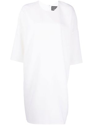 Gianluca Capannolo robe Anne en laine à manches trois-quarts - Blanc
