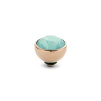 Melano Twisted Basic CZ Steentje Turquoise | Rosé