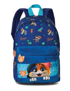 Fabrizio Kinderrugzak 44 Cats Fluffy Blauw