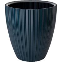 Bloempot - Garden ID - Fancy - 40 x 42 cm - Voor tuin, balkon of interieur - Petrolblauw
