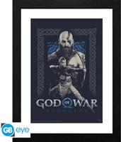 God of War Framed Print - Kratos and Atreus (30x40cm)