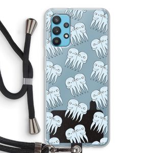Octopussen: Samsung Galaxy A32 4G Transparant Hoesje met koord