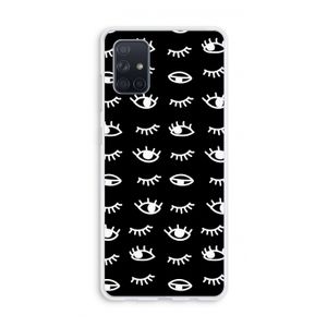Eye pattern #3: Galaxy A71 Transparant Hoesje
