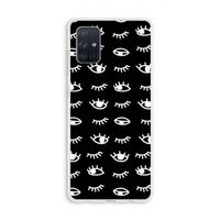 Eye pattern #3: Galaxy A71 Transparant Hoesje