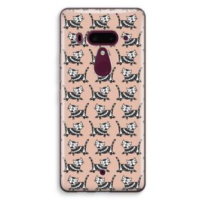 Zwarte poes: HTC U12+ Transparant Hoesje