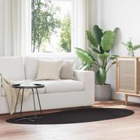 VidaXL Vloerkleden huarte zwart 100 x 200 cm polyester