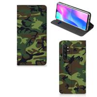 Xiaomi Mi Note 10 Lite | Hoesje met Magneet | Army Dark
