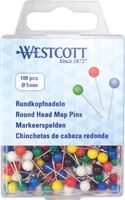 Westcott AC-E10500 Markeerspelden ø5mm Ass. Kleuren, Ø5mm X 16mm